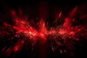 Vibrant red and dark background with abstract lighting. Generative AI