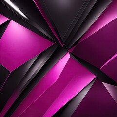 Black and deep pink abstract modern Geometric shapes background