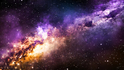 Fototapeta premium Stellar Odyssey: Enchanting Space Background for Web