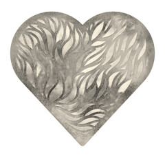 hand drawn hearts for t-shirt design or for valentine's  day.