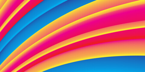 Obraz premium Abstract colorful vector background, color flow liquid wave for design