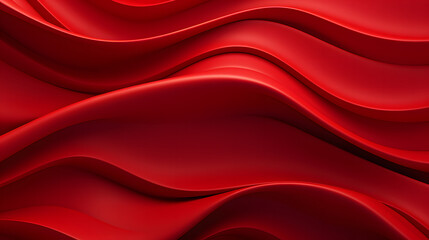 Obraz premium Red waved background with a wavy pattern, Chinese New Year festivities, striped compositions, circular shapes, 2D red pattern with waves, minimalist color palette, Chinese wallpaper.
