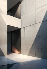 Fototapeta premium exposed concrete space d-DDC7. Generative AI. 