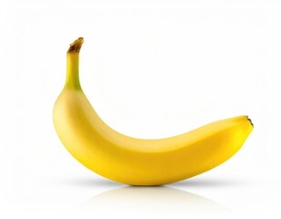 a single banana isolated on white background