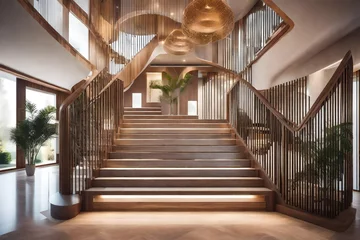 Papier Peint photo autocollant Vielles portes The Stairs in a luxury hotel.