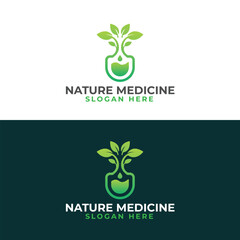 modern minimalist medical hospital medicine business logo design