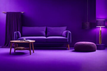 Amazing purple room purple sofa with couch.