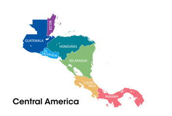 Central america map