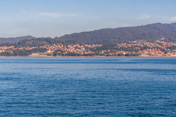 Paisaje en la Costa de Galicia, España.