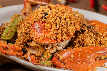 Fried Crab with Typhoon Shelter Style