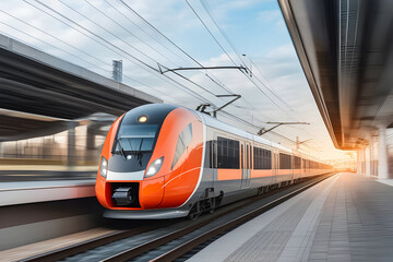 Fototapeta premium Train at the station