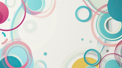 Abstract background with colorful circles