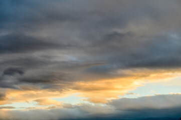 dramatic sky at sunset in winter in Cyprus 11