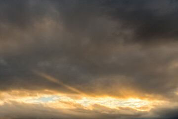 dramatic sky at sunset in winter in Cyprus 9