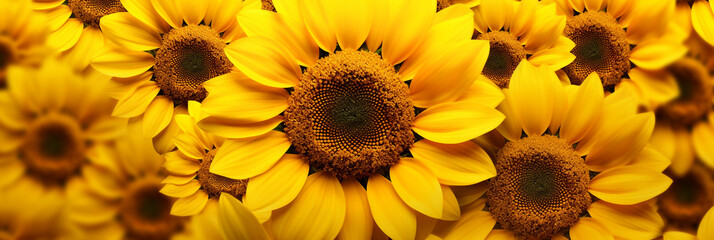 Close-up of a sunflower (helianthus annuus) - Powered by Adobe