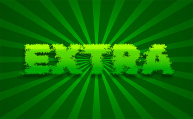 Extra 3D Text Effects Extra Template. Graphic Style Effect