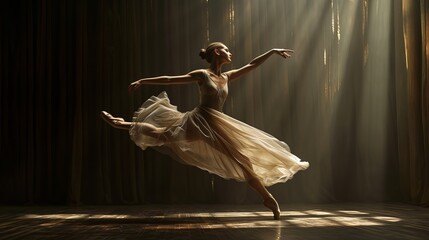 ballet dancer in ballet position