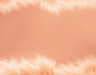 Peach Color Fuzz Fur Background for fashionable and romantic themes