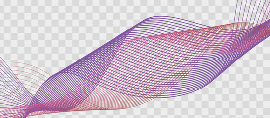 Abstract background with glowing wave. Purple and red gradient flowing wave lines. Modern wave lines.