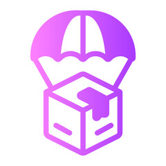parcel gradient icon