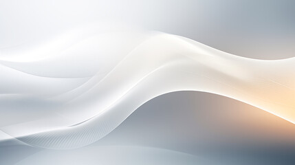 Abstract background with long light energy wave design, curvy lines moving fast over white background. 