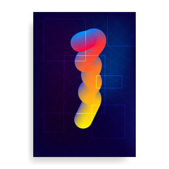 colorful poster blend y2k vector background