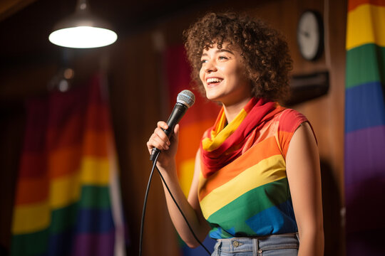 A pride-themed poetry slam, featuring poets who explore themes of love, identity, and resilience.