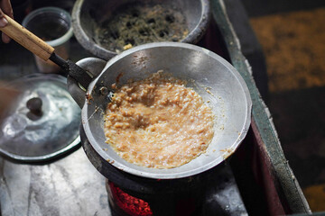 Traditional food from Jakarta called kerak telor