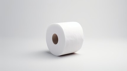 Obraz premium Essential items toilet paper on isolated background