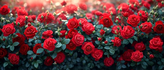 red roses for valentine's day, website banner