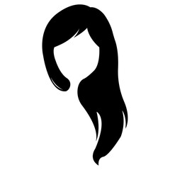 Women’s Hairstyle icon Vector illustration