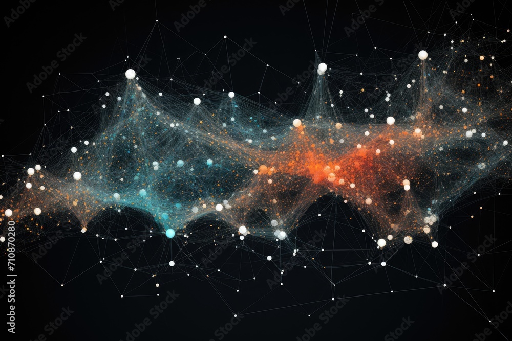 Poster a stunning computer generated image capturing the beauty of a cluster of stars twinkling in the vast