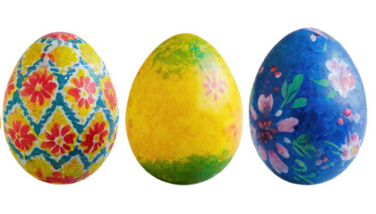 Obraz premium Easter eggs - isolated on transparent background