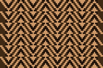 Pixel art fabric pattern. ethnic Abstract, fabric design pixel art. geometric background designed for fabric patterns, textiles, home decor, cross stitch, scarves