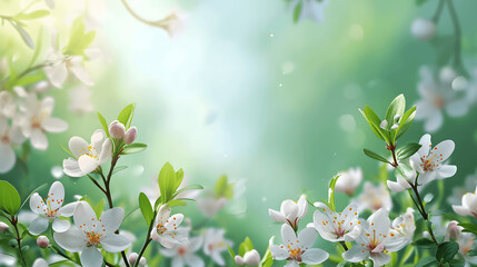 Obraz premium Spring themed background with space for text