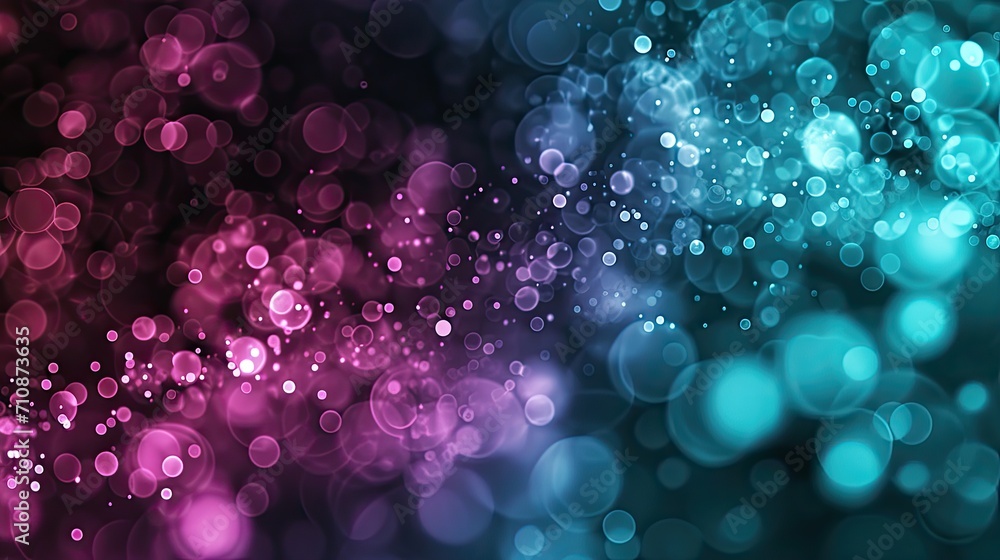 Poster abstract background with bokeh defocused lights and blur spots
