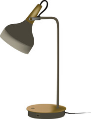 Table lamp with adjustable bulb-