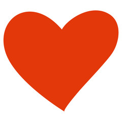Red heart. Valentine's day, love concept. - obrazy, fototapety, plakaty