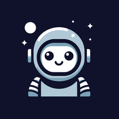 mascot logo of an astronaut