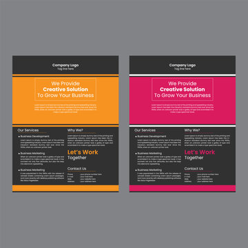 Creative corporate flyer design template