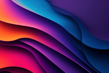 Fototapeta premium Abstract Luminescence: Red, Purple, and Orange Curves with Glimmer Gradient Abstract Grainy Background Wallpaper Texture, Tailored for a Web Banner Design Header with a Vibrant Palette