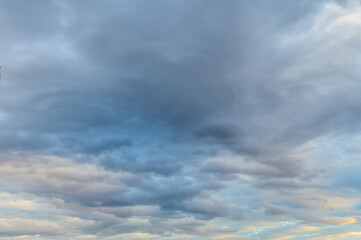 clouds sky before sunset over the Mediterranean sea 1