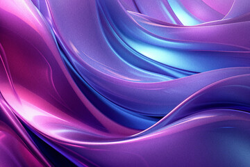 Glimmering Twilight: Purple, light bluw Black, and Pink Curves with a Gradient Abstract Grainy Background Wallpaper Texture and Noise, Ideal for a Captivating Web Banner Design Header