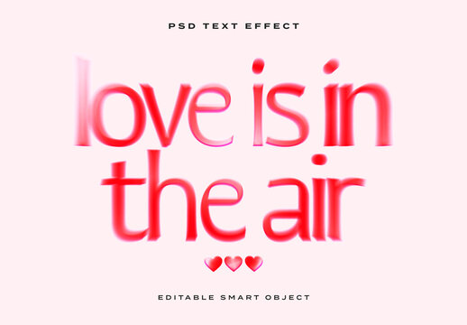 Delicate Thin Valentine's Day Text Effect