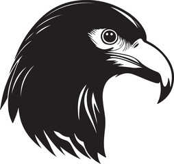 Eagle head silhouette, Vector artwork of Eagle head.