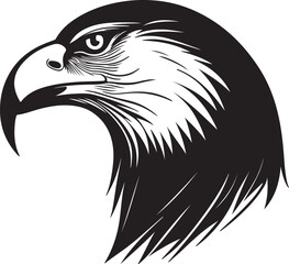 Eagle head silhouette, Vector artwork of Eagle head.
