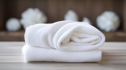 Fototapeta na wymiar white towels