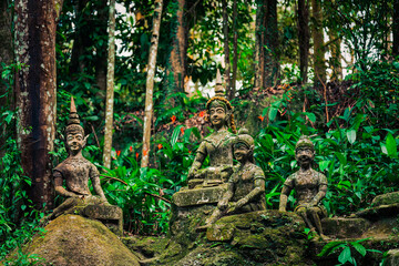 Tarnim Magic Garden Tambon Na Mueang - Ko Samui District Tajlandia by OndaTravel.pl - obrazy, fototapety, plakaty