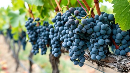 grapes on vine