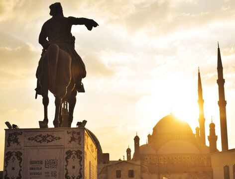 ali pasha monument at citadel of salahuddin al ayubi on cairo egypt